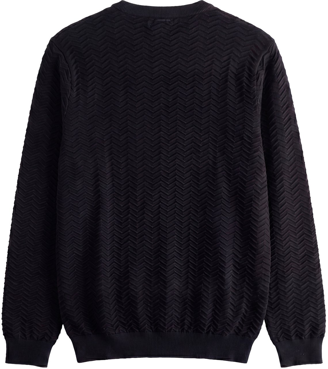 Antony Morato SWEATER ROUND COLLAR REGULAR FIT IN COTTON SOFT YARN Zwart