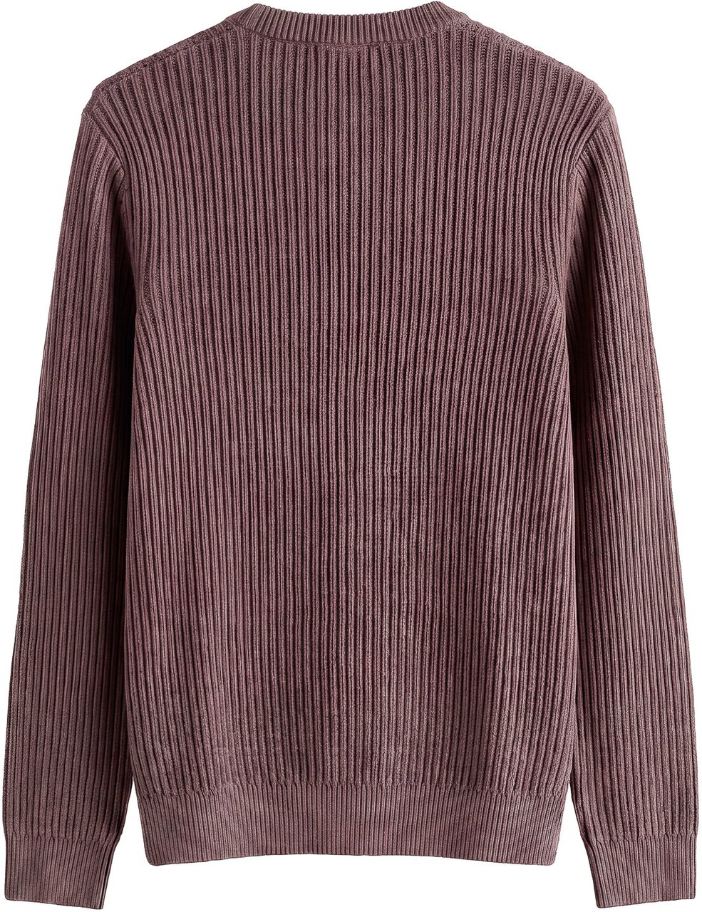 Antony Morato SWEATER ROUND COLLAR LONG SLEEVES REGULAR FIT IN COTTON CHENILLE ACID WASH Rood
