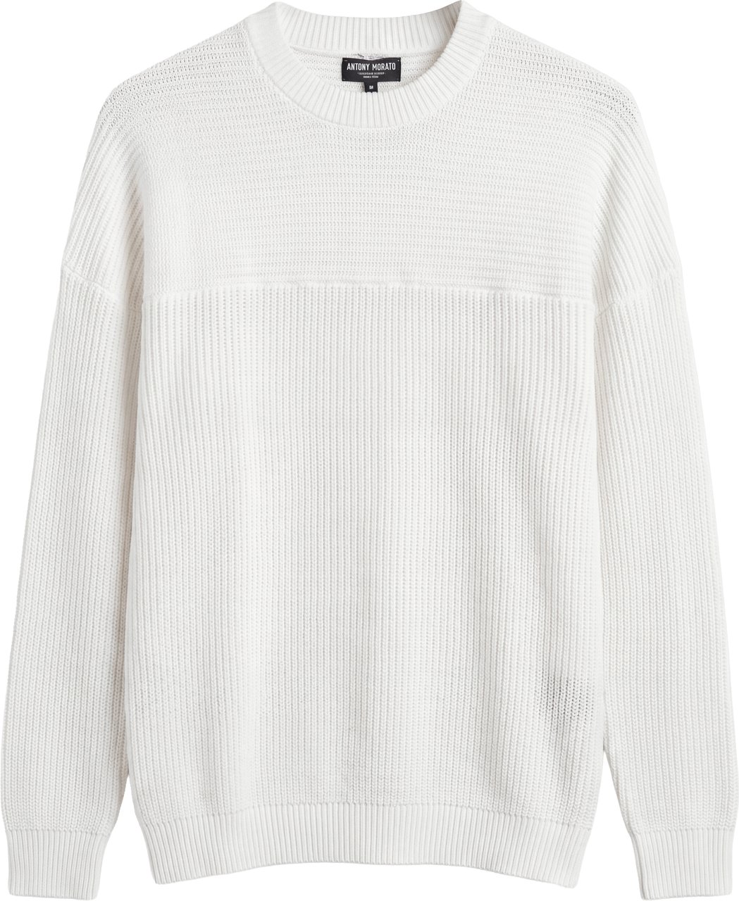 Antony Morato SWEATER ROUND COLLAR RELAXED FIT IN SOFT COTTON YARN Beige