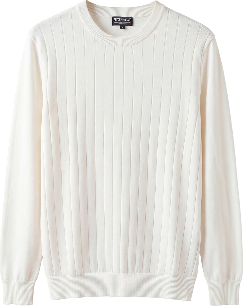 Antony Morato SWEATER ROUND COLLAR LONG SLEEVES REGULAR FIT IN VISCOSA BLEND YARN Beige