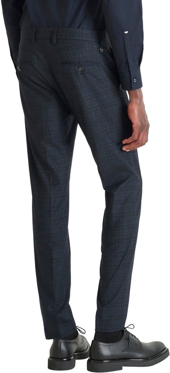 Antony Morato TROUSERS BONNIE SLIM FIT GALLES MOTIF Blauw