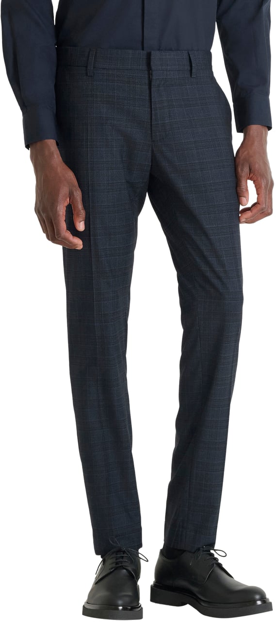 Antony Morato TROUSERS BONNIE SLIM FIT GALLES MOTIF Blauw