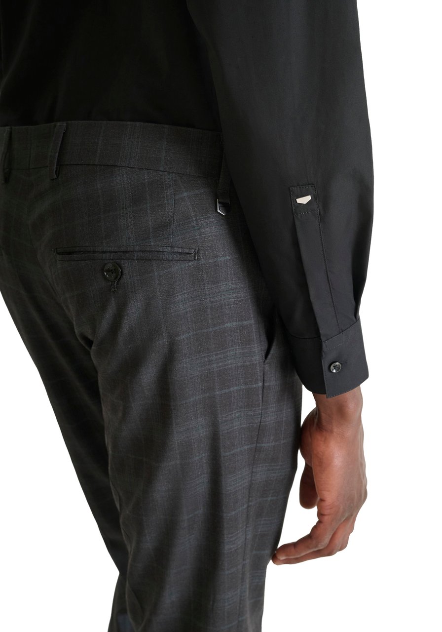 Antony Morato TROUSERS BONNIE SLIM FIT  CHECK PATTERN Grijs
