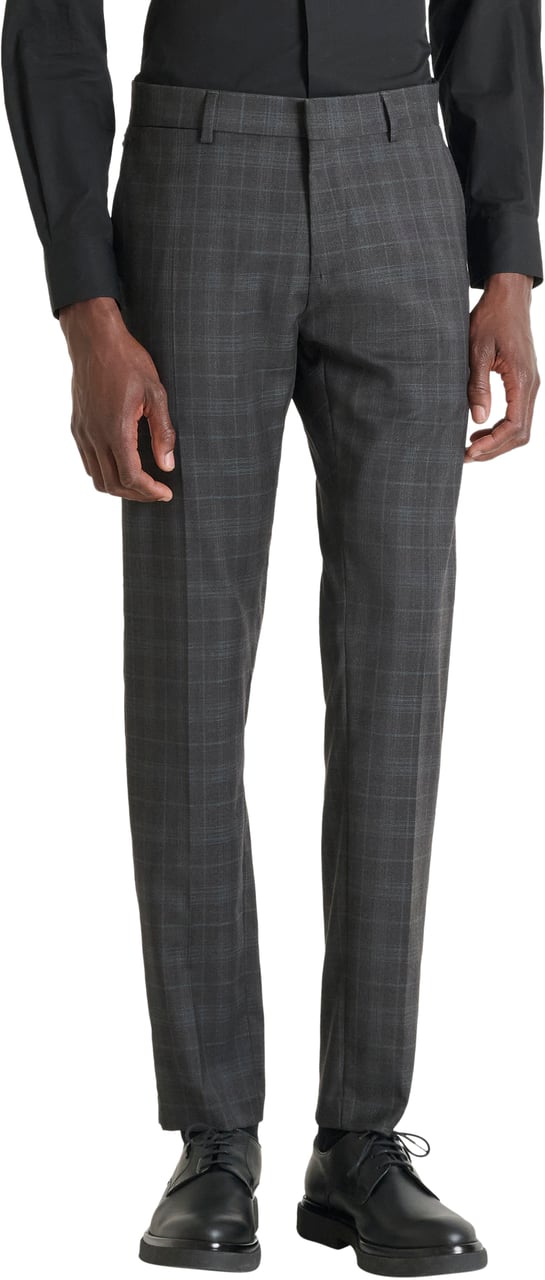 Antony Morato TROUSERS BONNIE SLIM FIT  CHECK PATTERN Grijs