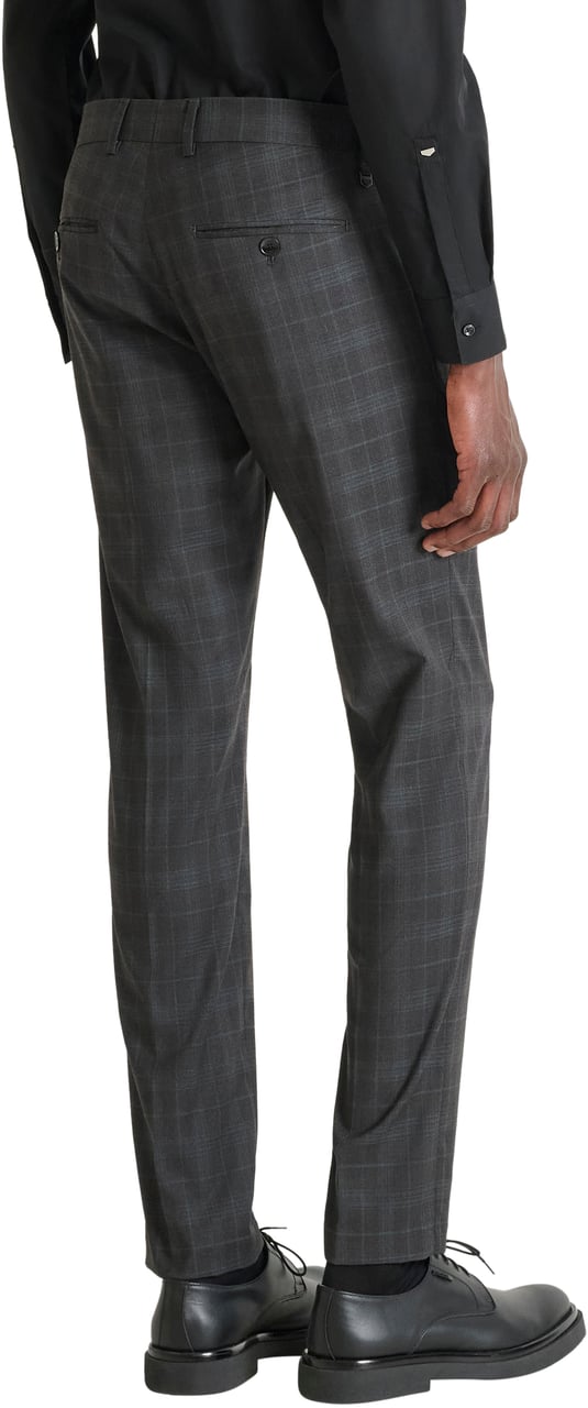 Antony Morato TROUSERS BONNIE SLIM FIT  CHECK PATTERN Grijs