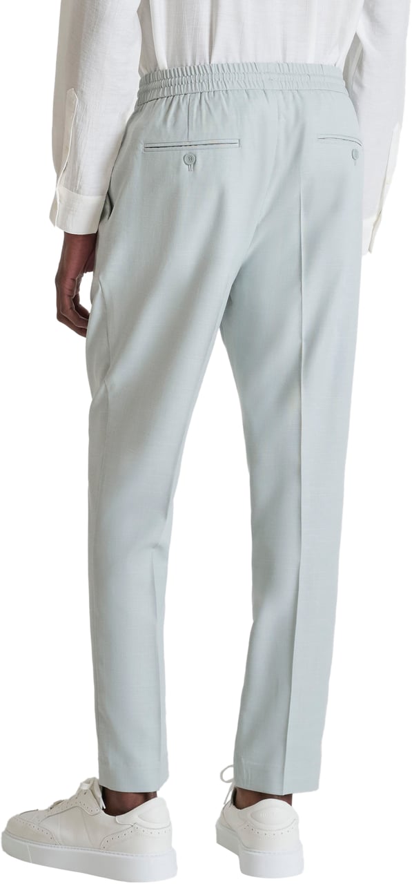 Antony Morato TROUSERS NEIL  REGULAR FIT IN SLUB STRETCH Blauw