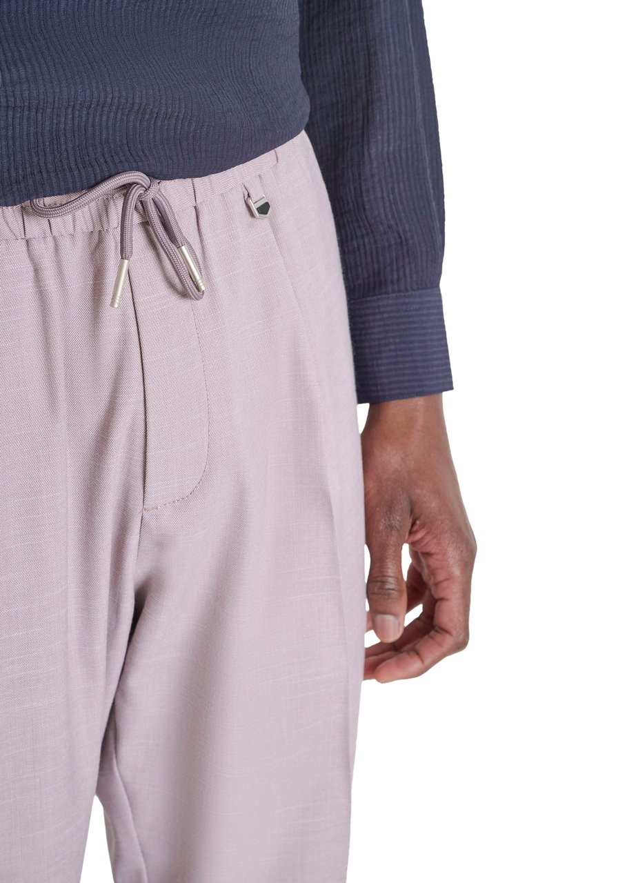 Antony Morato TROUSERS NEIL  REGULAR FIT IN SLUB STRETCH Roze
