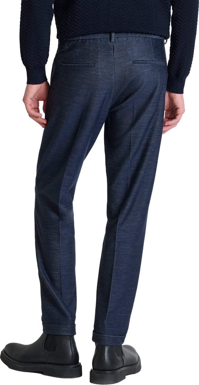 Antony Morato TROUSERS RAD SLIM ANKLE LENGHT  KNIT STRETCH VISCOSE BLEND FABRIC Blauw