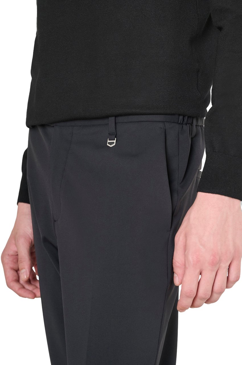 Antony Morato TROUSERS RAD SLIM ANKLE LENGHT FIT IN BI-STRETCH FABRIC TECHNO HANDFEEL Zwart