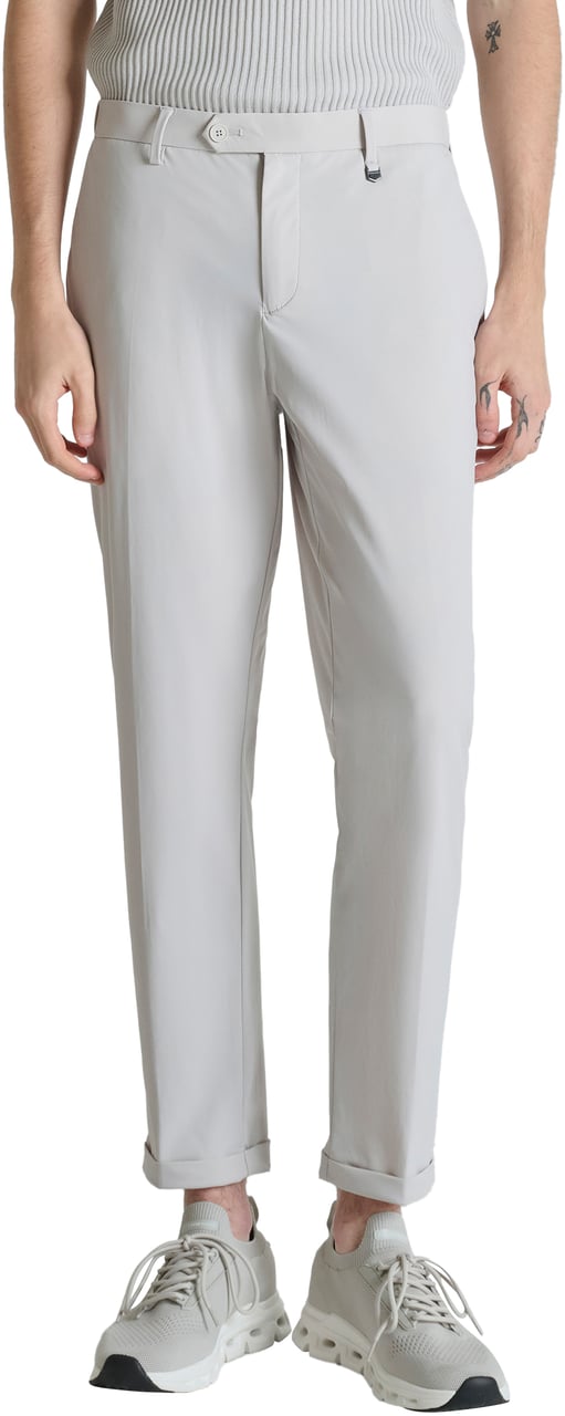 Antony Morato TROUSERS RAD SLIM ANKLE LENGHT FIT IN BI-STRETCH FABRIC TECHNO HANDFEEL Wit