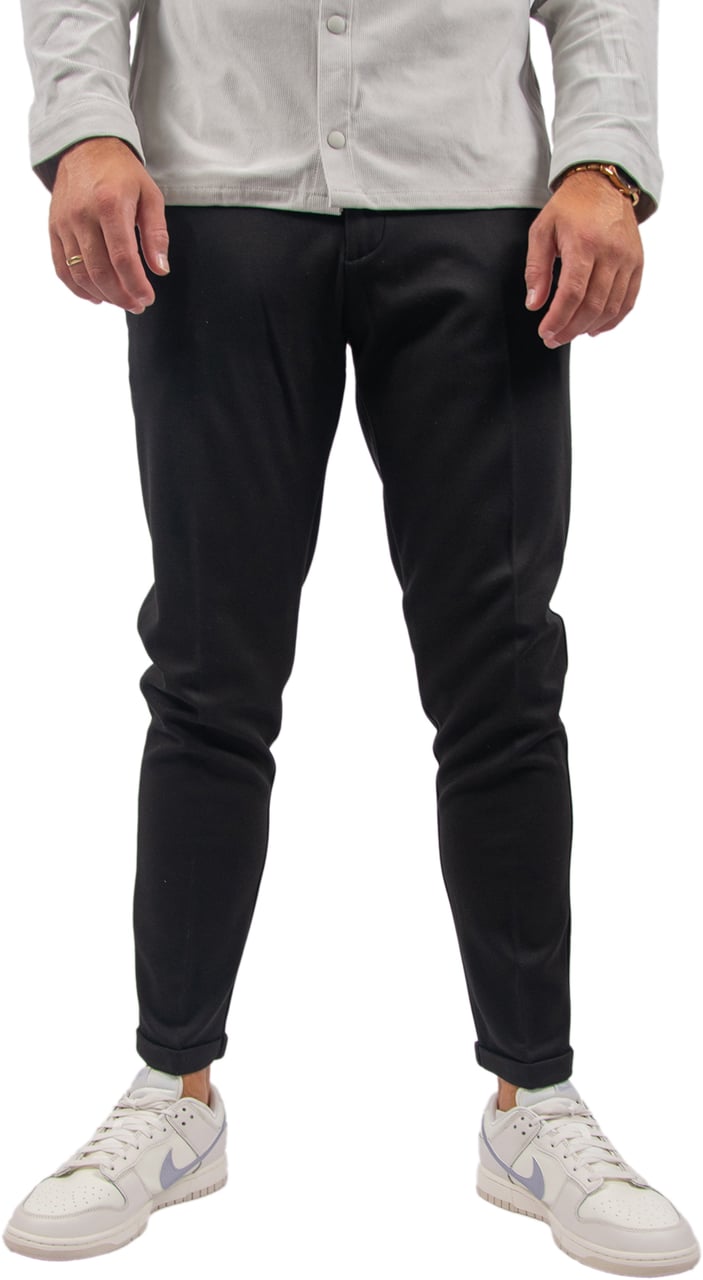 Antony Morato Trousers Ashe Super Skinny Fit In Twill Stretch Zwart