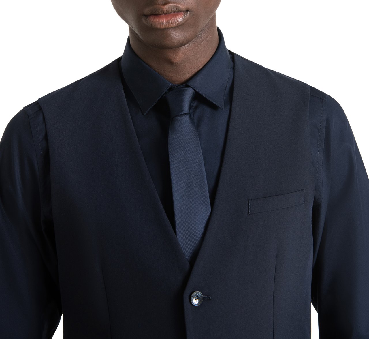Antony Morato SLIM FIT WAISTCOAT Blauw
