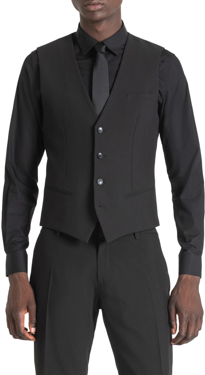 Antony Morato SLIM FIT WAISTCOAT Zwart