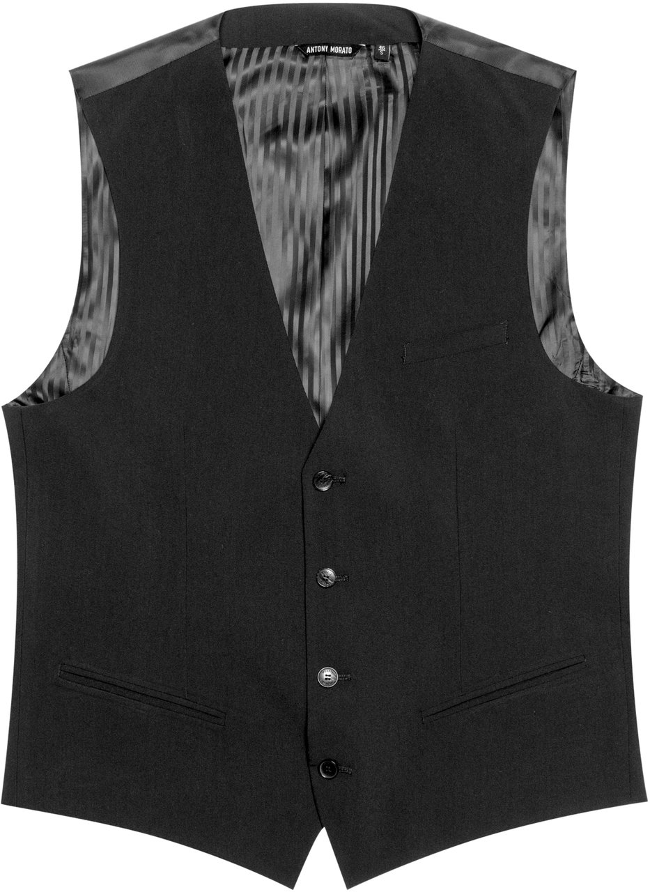 Antony Morato SLIM FIT WAISTCOAT Zwart