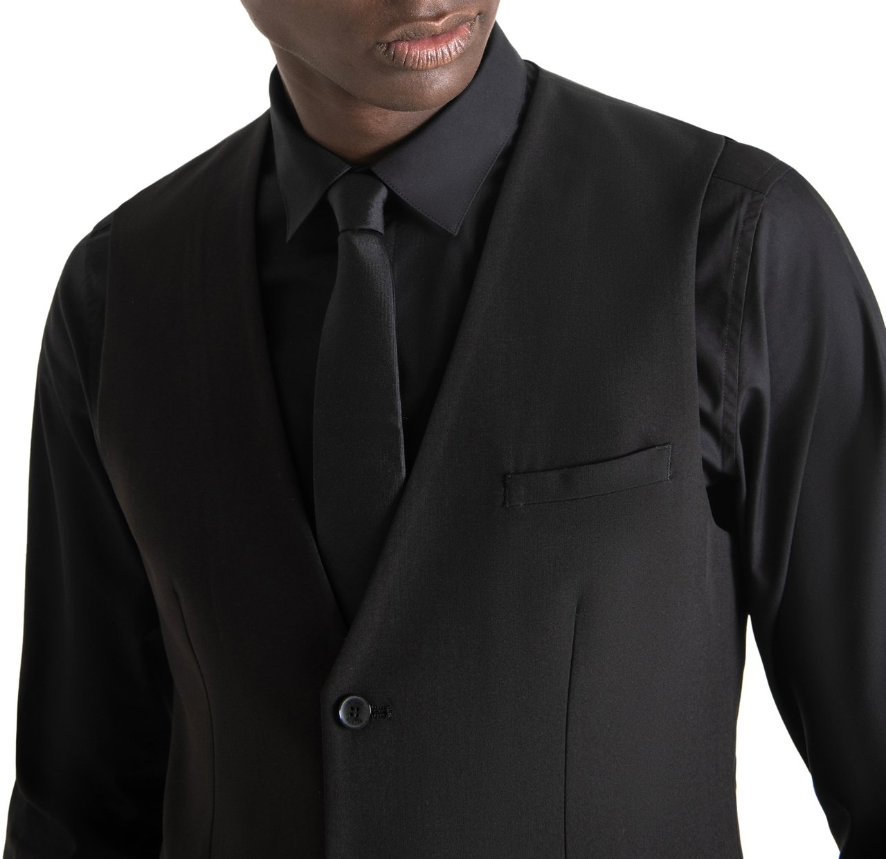 Antony Morato SLIM FIT WAISTCOAT Zwart