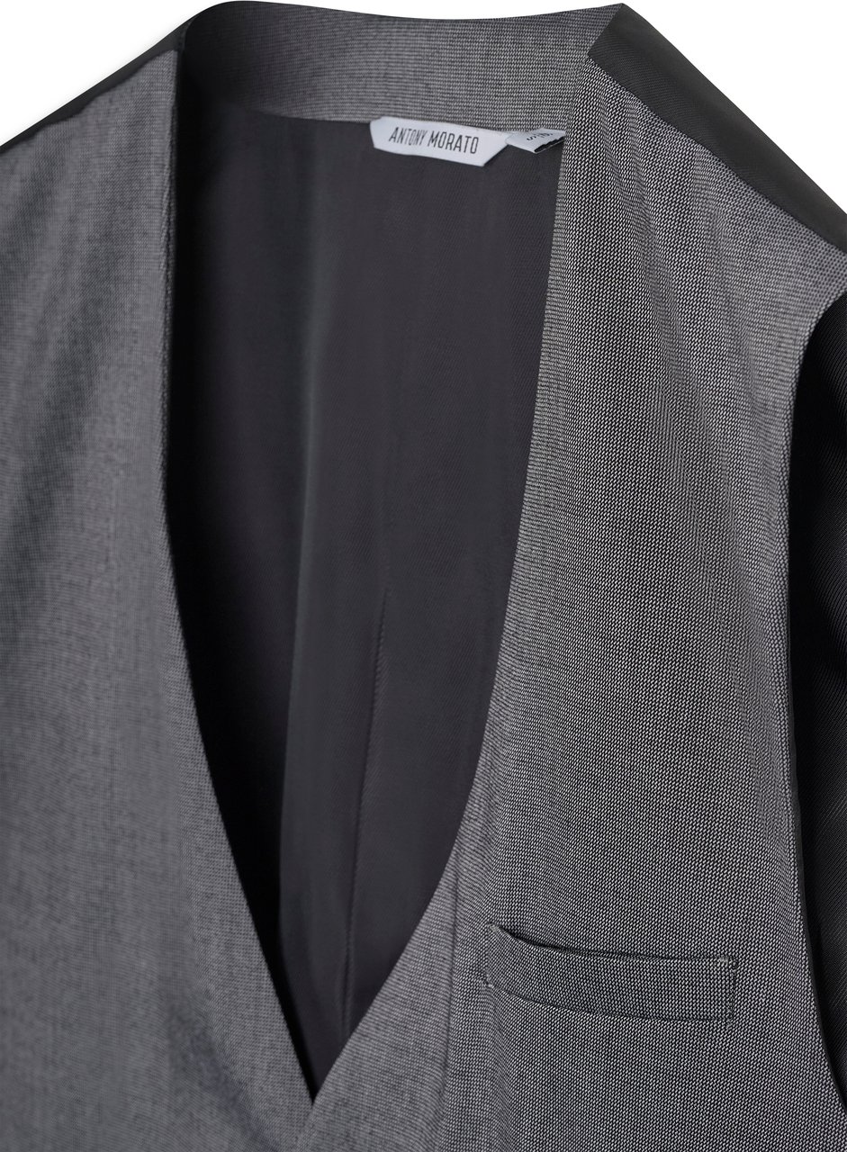 Antony Morato VEST SLIM FIT MICRO PATTERN Grijs