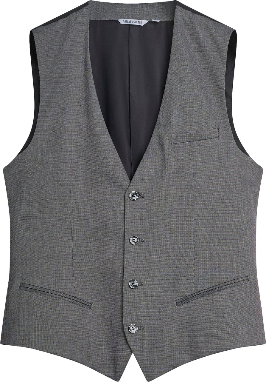 Antony Morato VEST SLIM FIT MICRO PATTERN Grijs