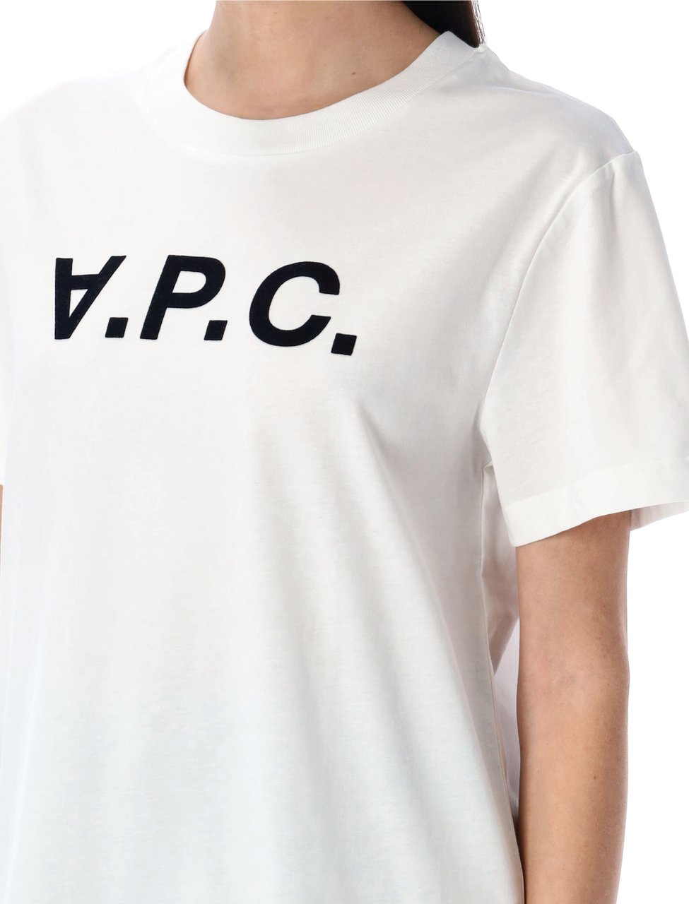 A.P.C. Tshirt Standard Grand Vpc White Dark Navy Wit