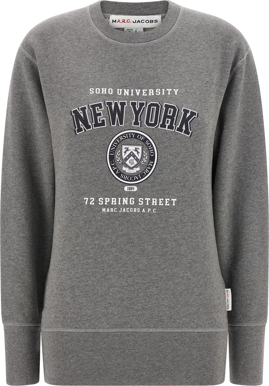 A.P.C. Gray Cotton Sweatshirt Grijs