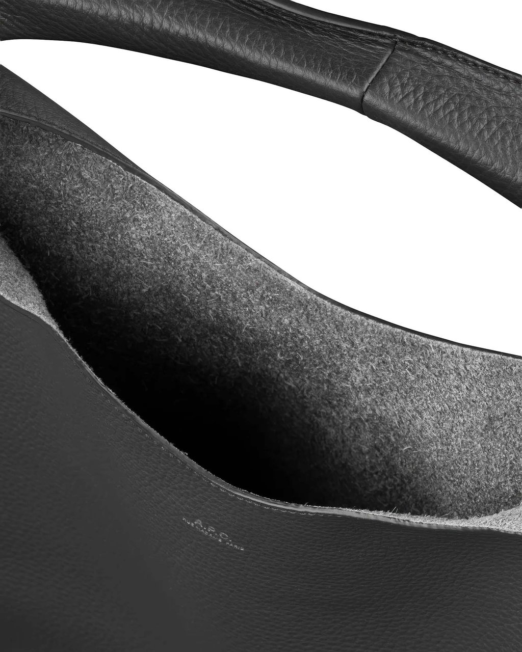A.P.C. Black Le Neige Bag Grijs