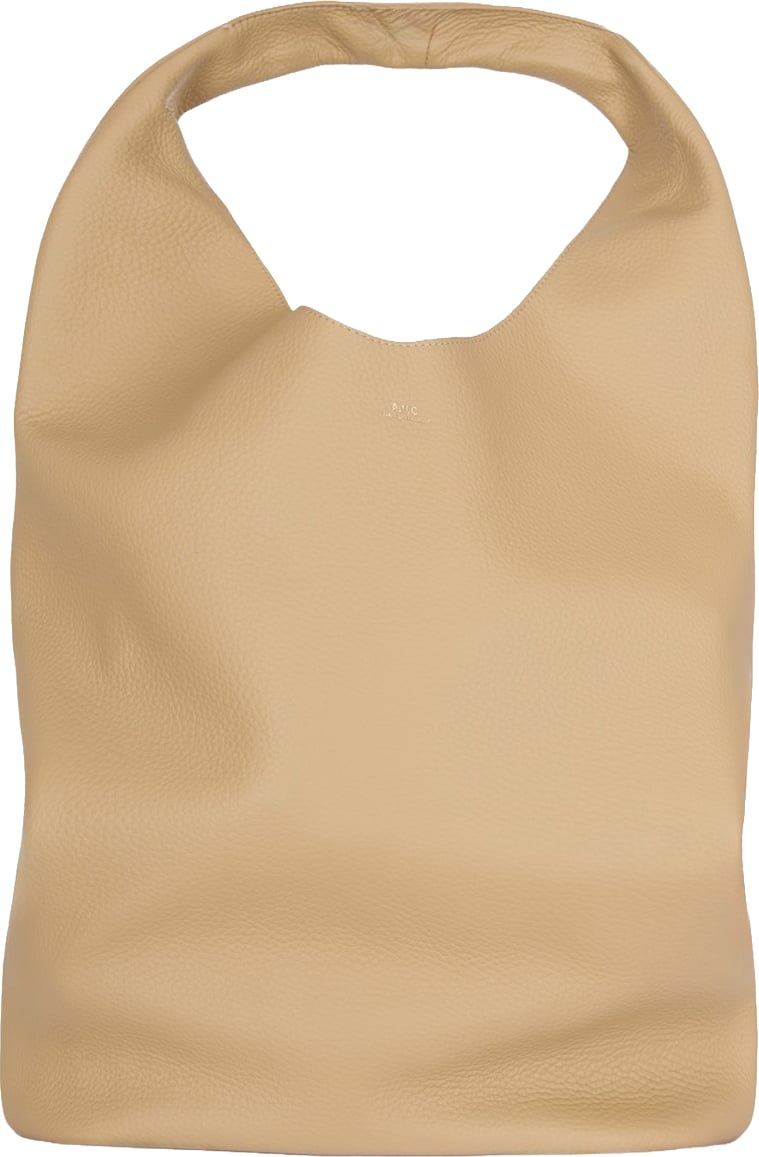 A.P.C. Neige Leather Tote Bag Neutraal