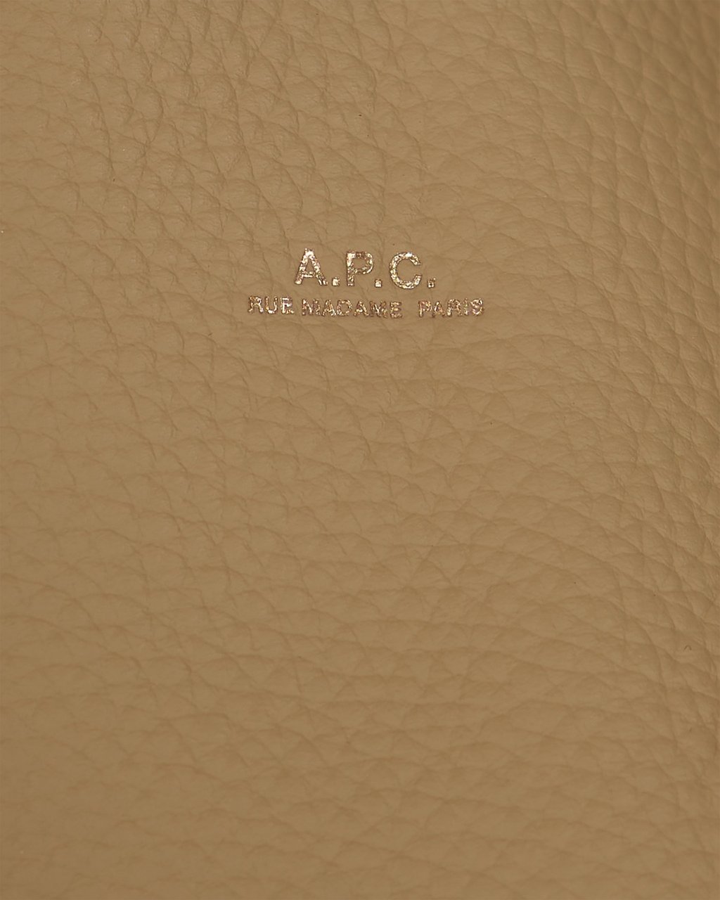 A.P.C. Neige Leather Tote Bag Neutraal