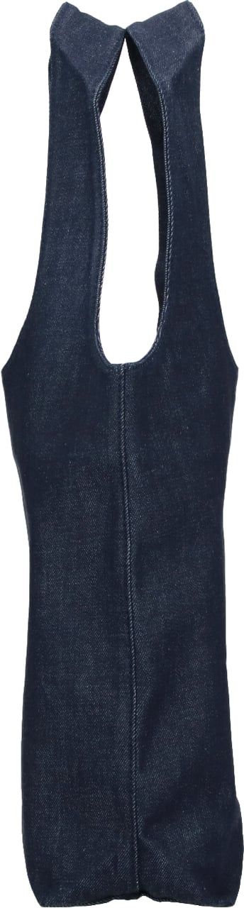 A.P.C. Navy Blue Ninon Fabric Tote Bag Blauw