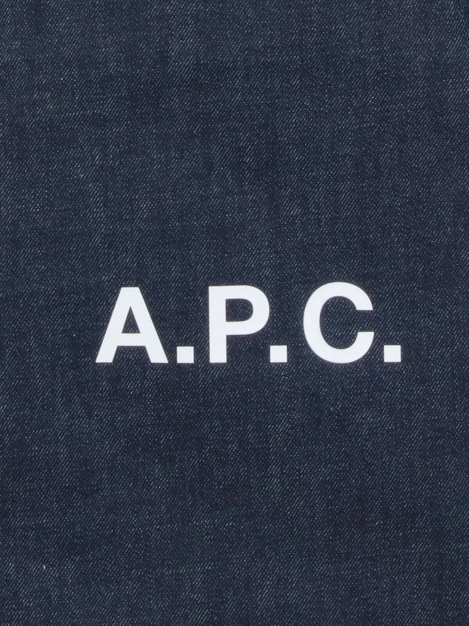 A.P.C. Navy Blue Ninon Fabric Tote Bag Blauw