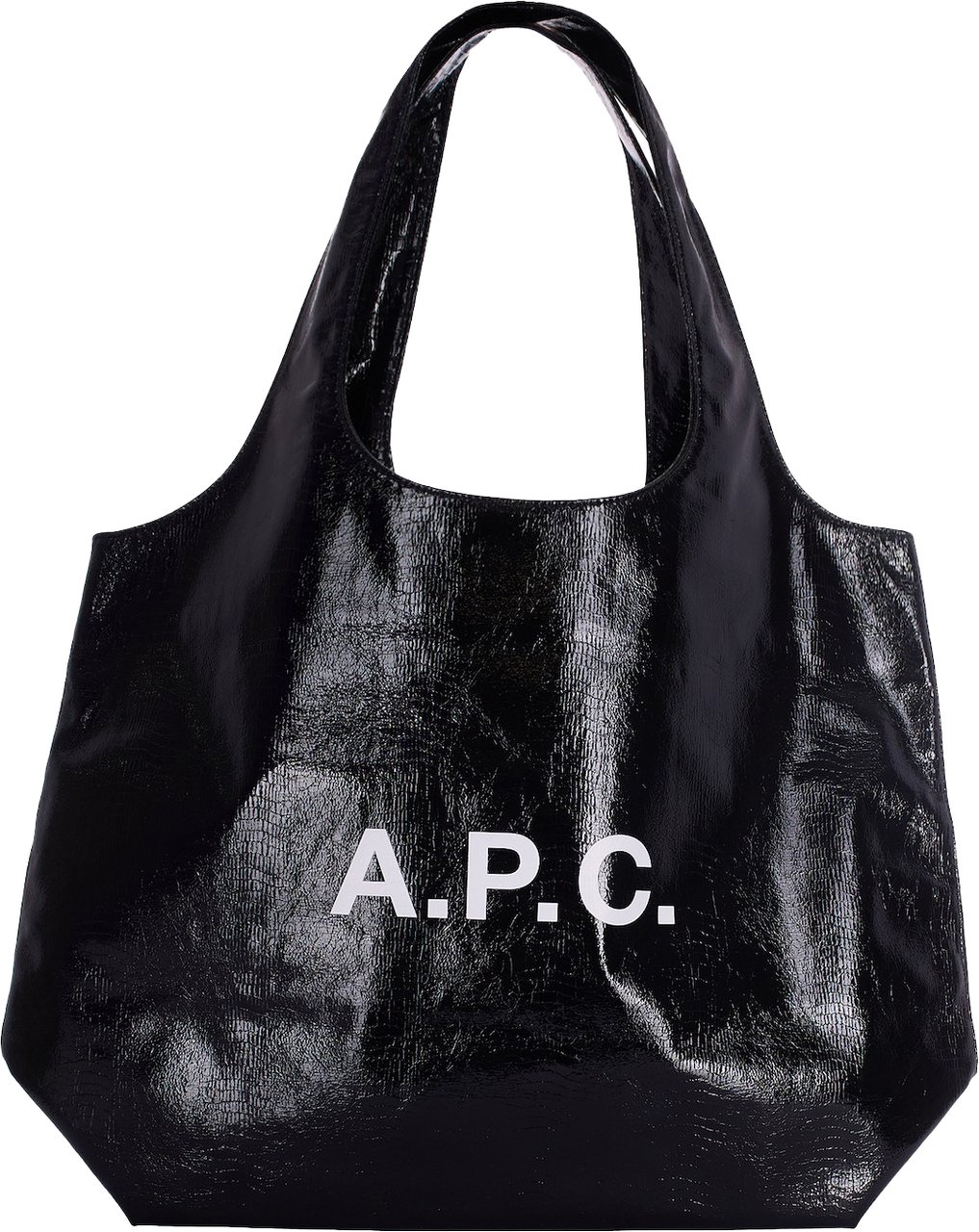 A.P.C. Ninon Tote Shoulder Bag in Black Zwart