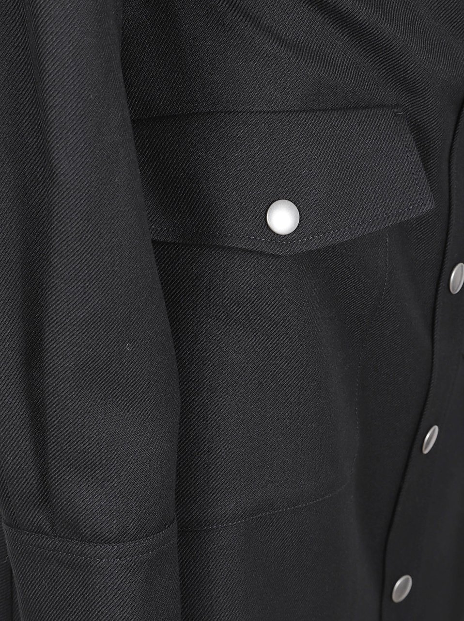 A.P.C. Tailored Black Coat with Structured Collar Zwart