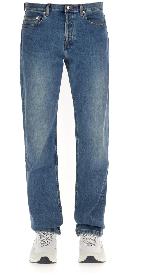 A.P.C. STRAIGHT LEG JEANS Blauw