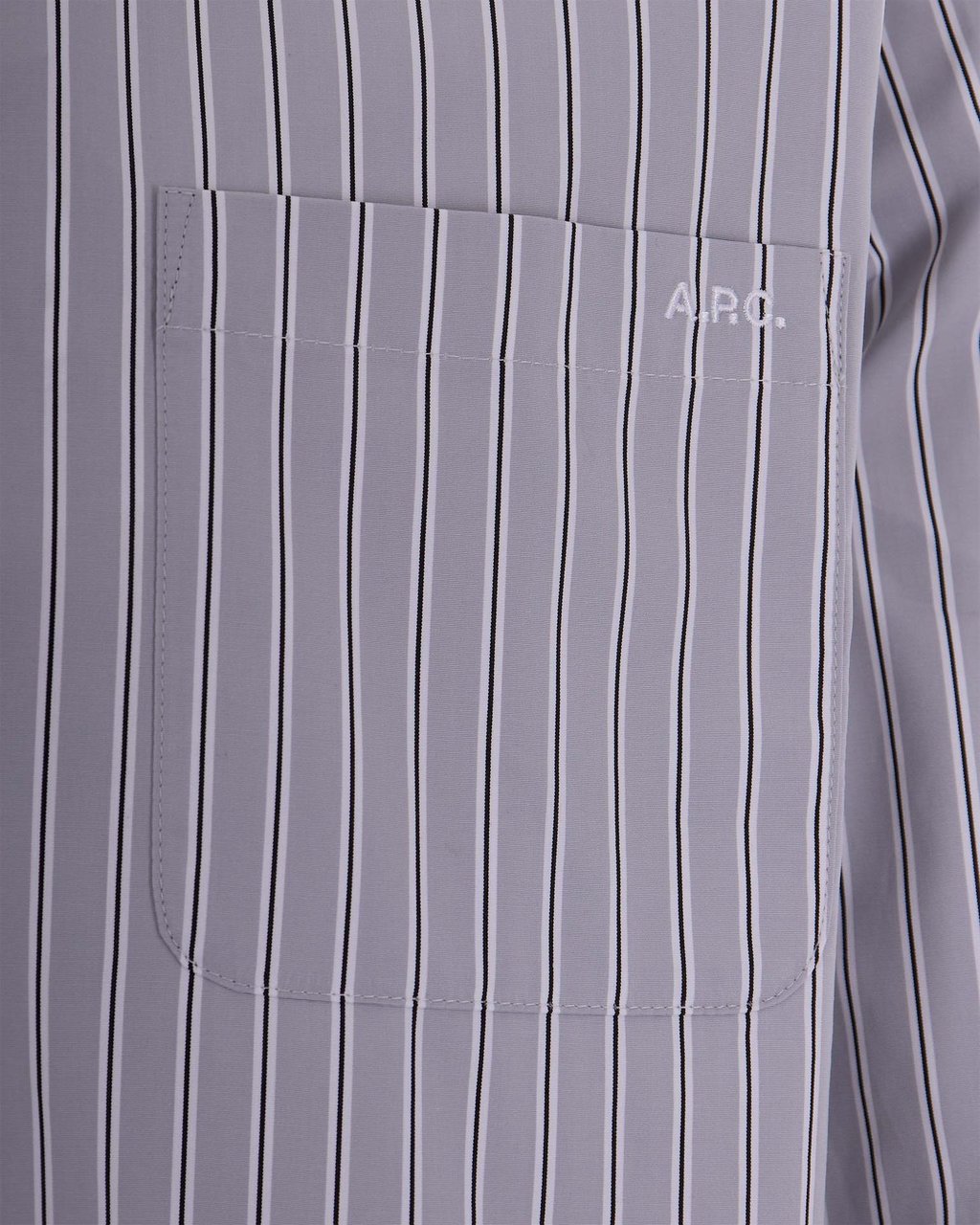 A.P.C. Light Grey Malo Shirt Grijs