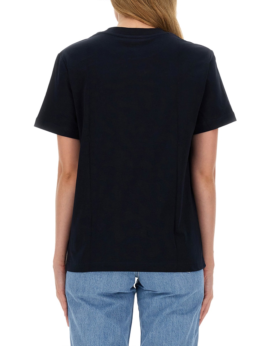A.P.C. T-SHIRT CON LOGO Blauw