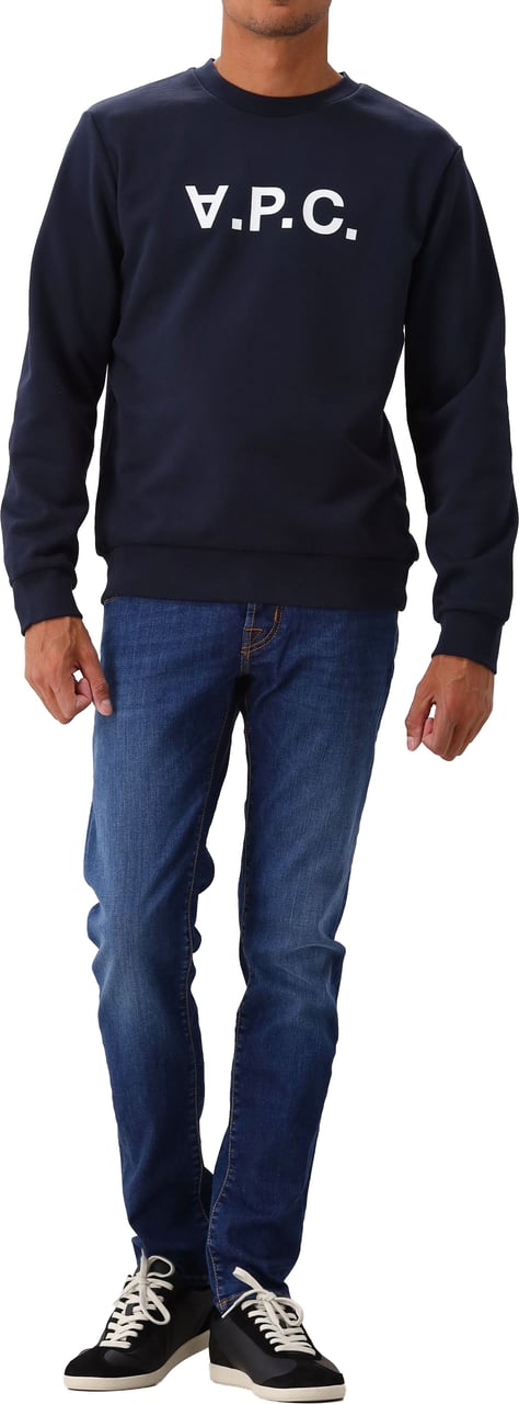 A.P.C. Sweater Blauw Standard Grand VPC Gots Blauw