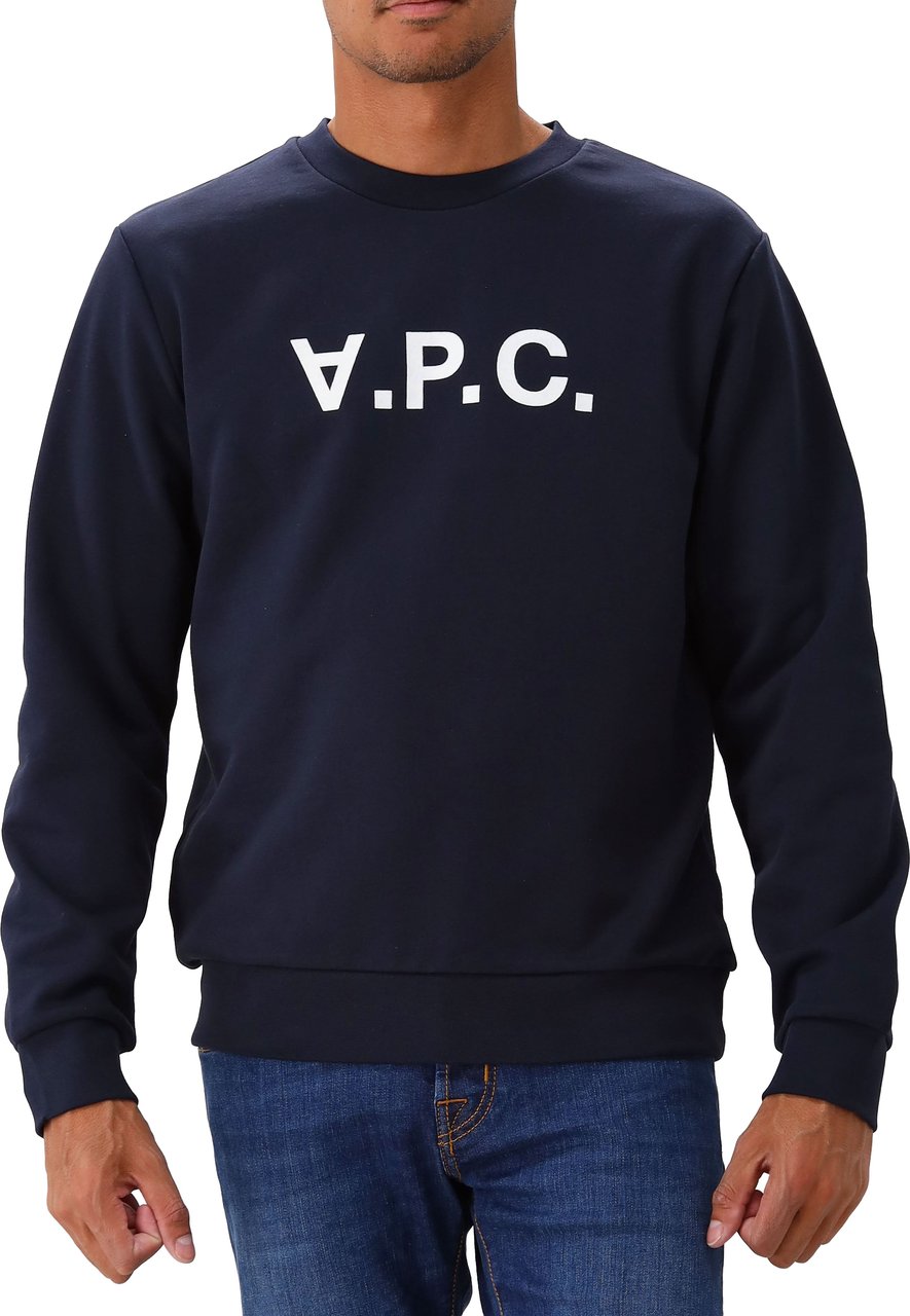 A.P.C. Sweater Blauw Standard Grand VPC Gots Blauw