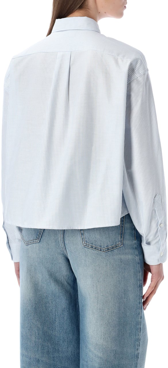 A.P.C. Cardigan Knt Stripes Blu Lichtblauw
