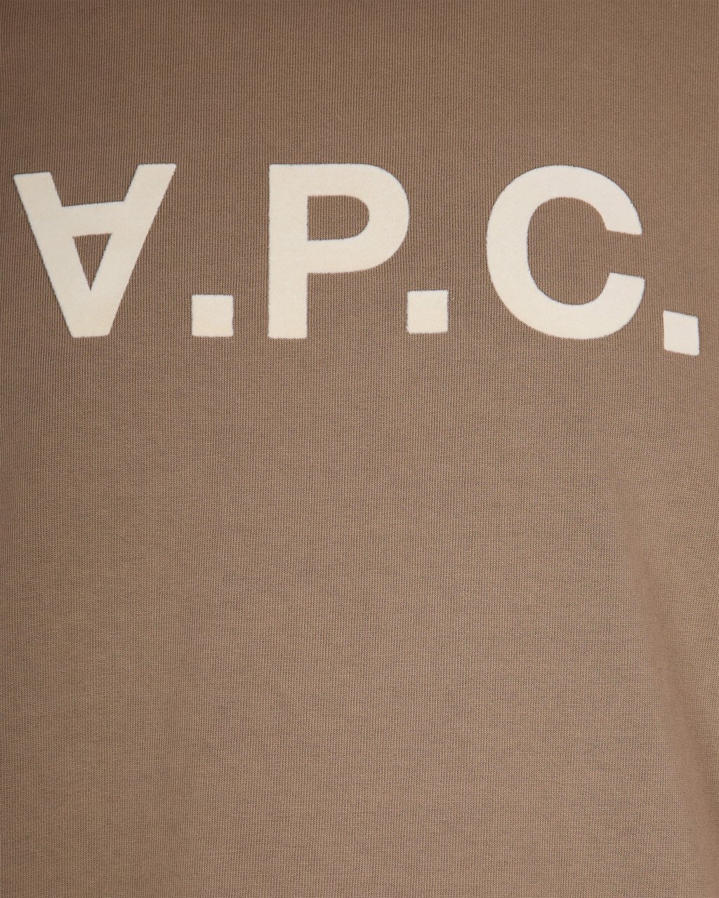 A.P.C. T-Shirts And Polos Kaki Clair/Blanc Casse Beige