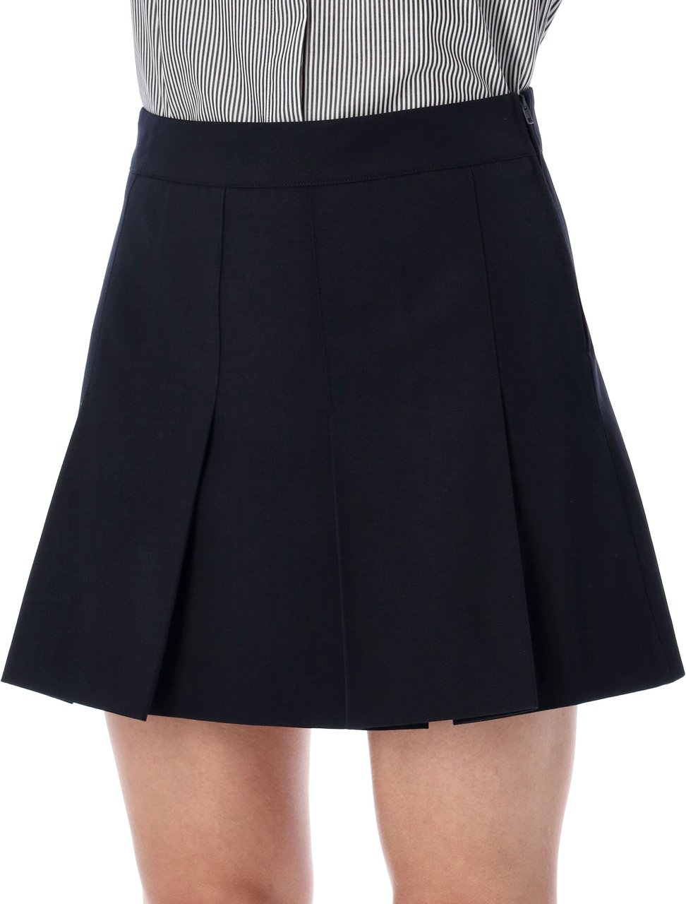 A.P.C. Mini Jupe Plisse Blu Navy