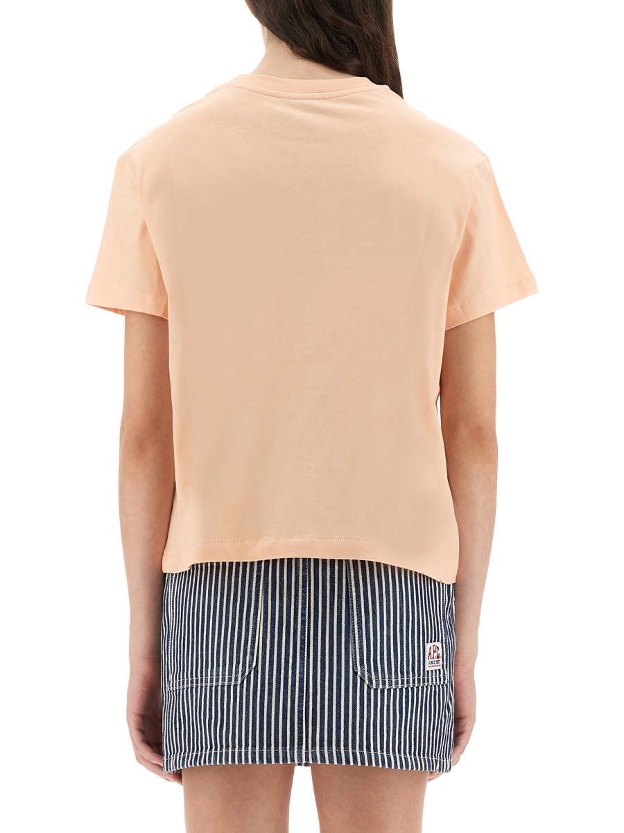 A.P.C. T-SHIRT "RUE MADAME GOTS" Roze