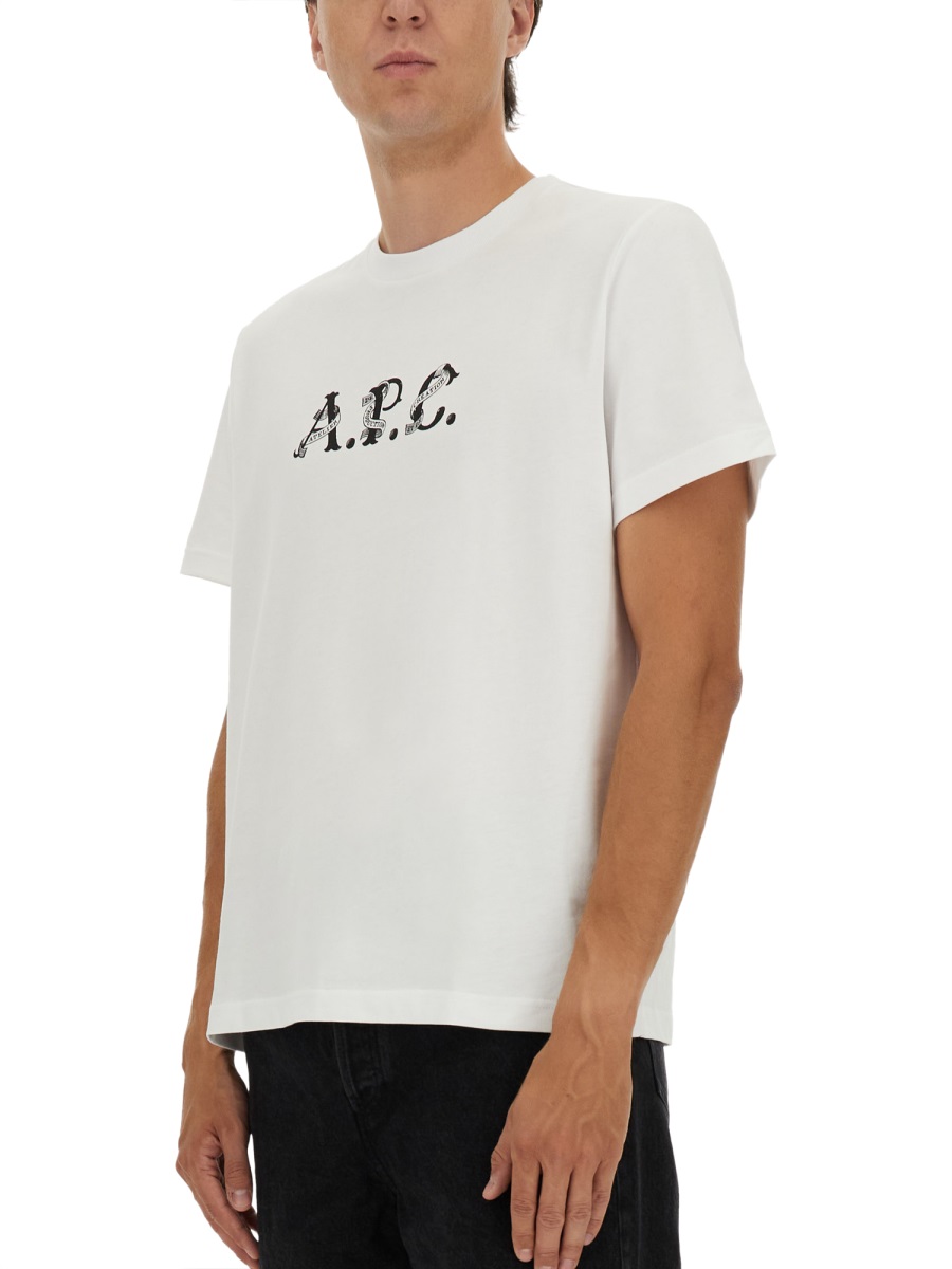 A.P.C. T-SHIRT "HUGO" Wit