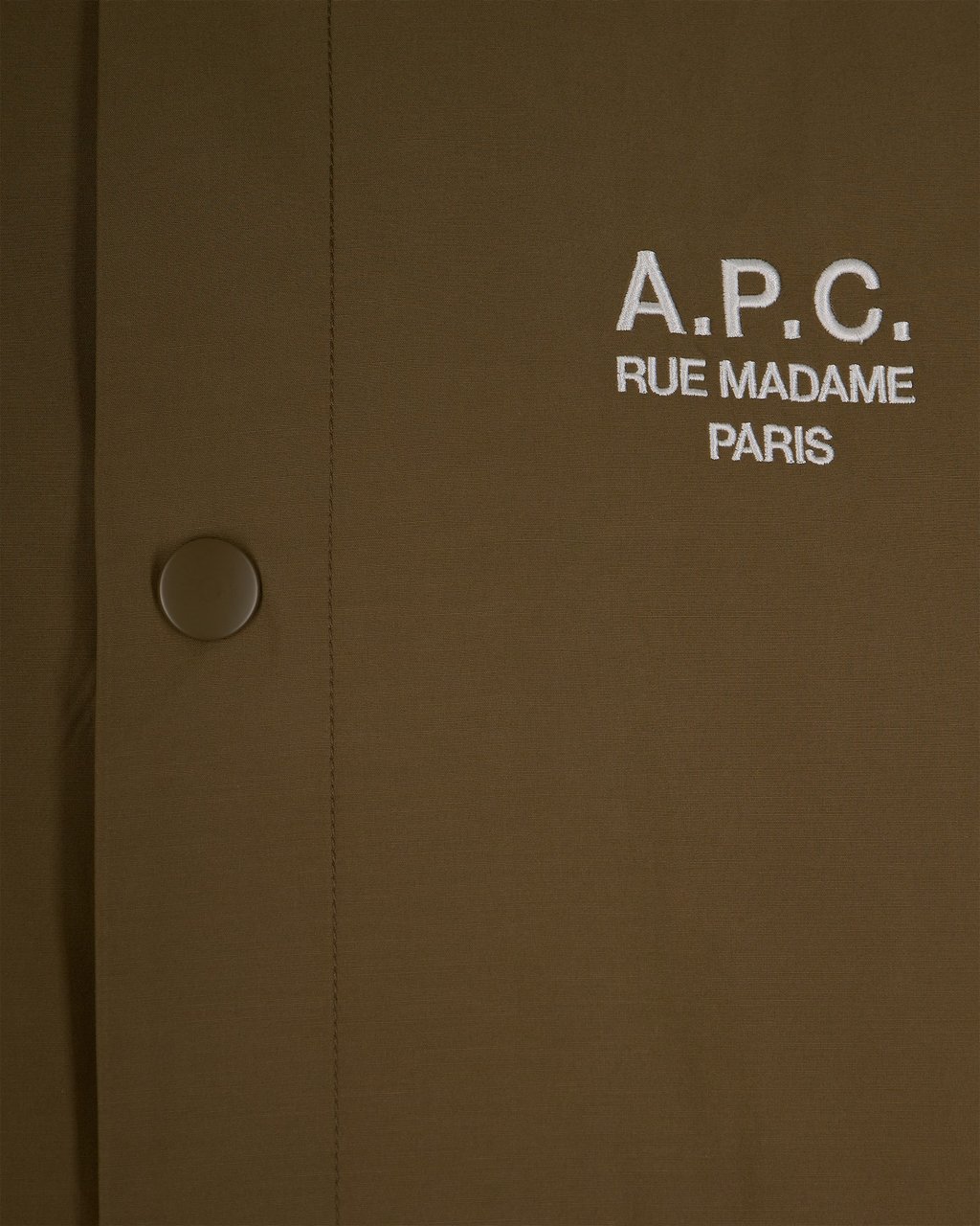 A.P.C. Jacket with logo embroidery Bruin