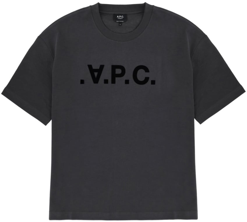 A.P.C. T-SHIRT WITH LOGO Zwart