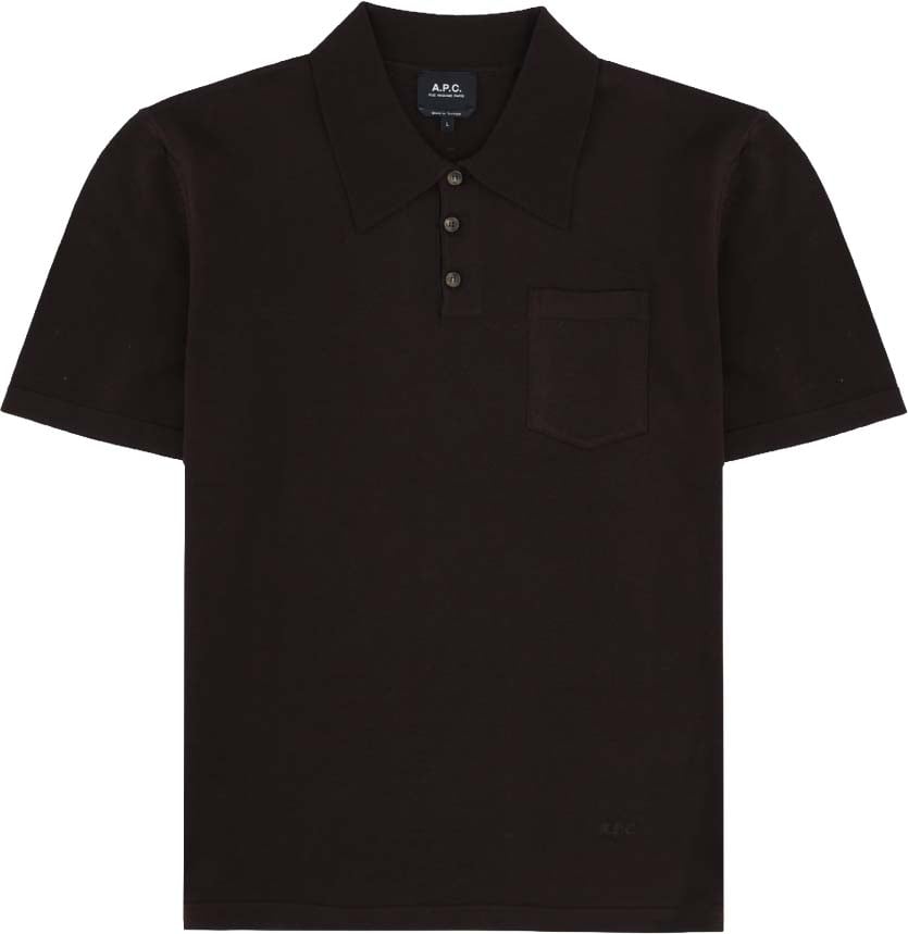 A.P.C. POLO CON TASCHINO Bruin