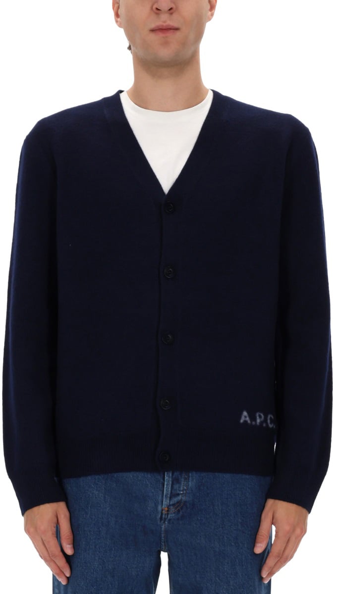 A.P.C. CARDIGAN "KENNY" Blauw