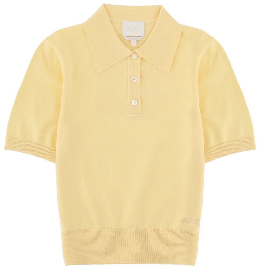 A.P.C. POLO WITH LOGO Geel