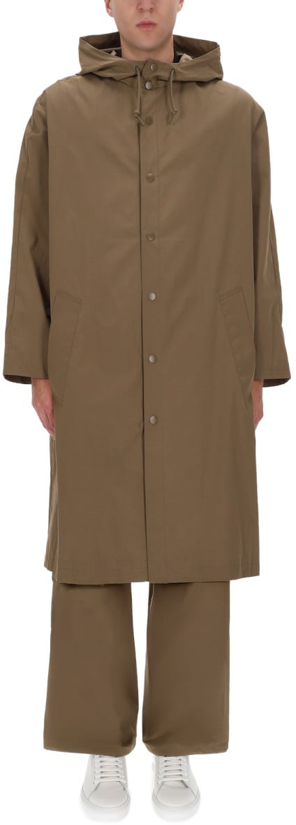 A.P.C. HOODED TRENCH COAT Bruin