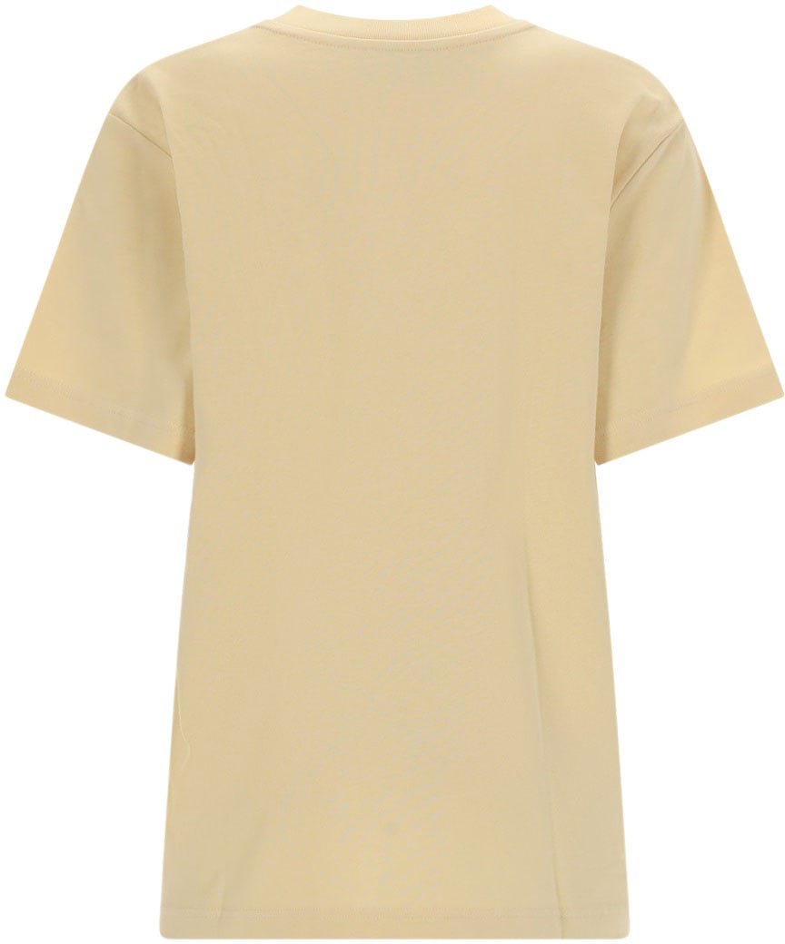 A.P.C. T-SHIRT WITH LOGO Beige