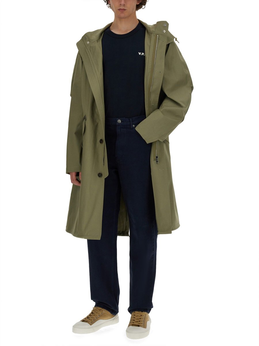 A.P.C. T-SHIRT "BOXY" Blauw