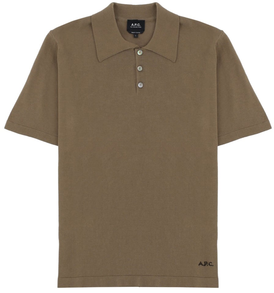 A.P.C. POLO WITH LOGO Groen