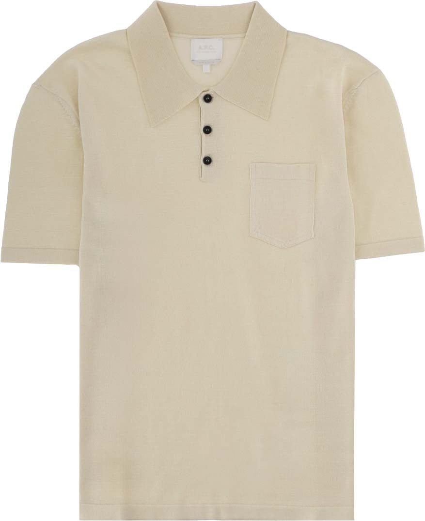 A.P.C. POLO CON TASCHINO Beige